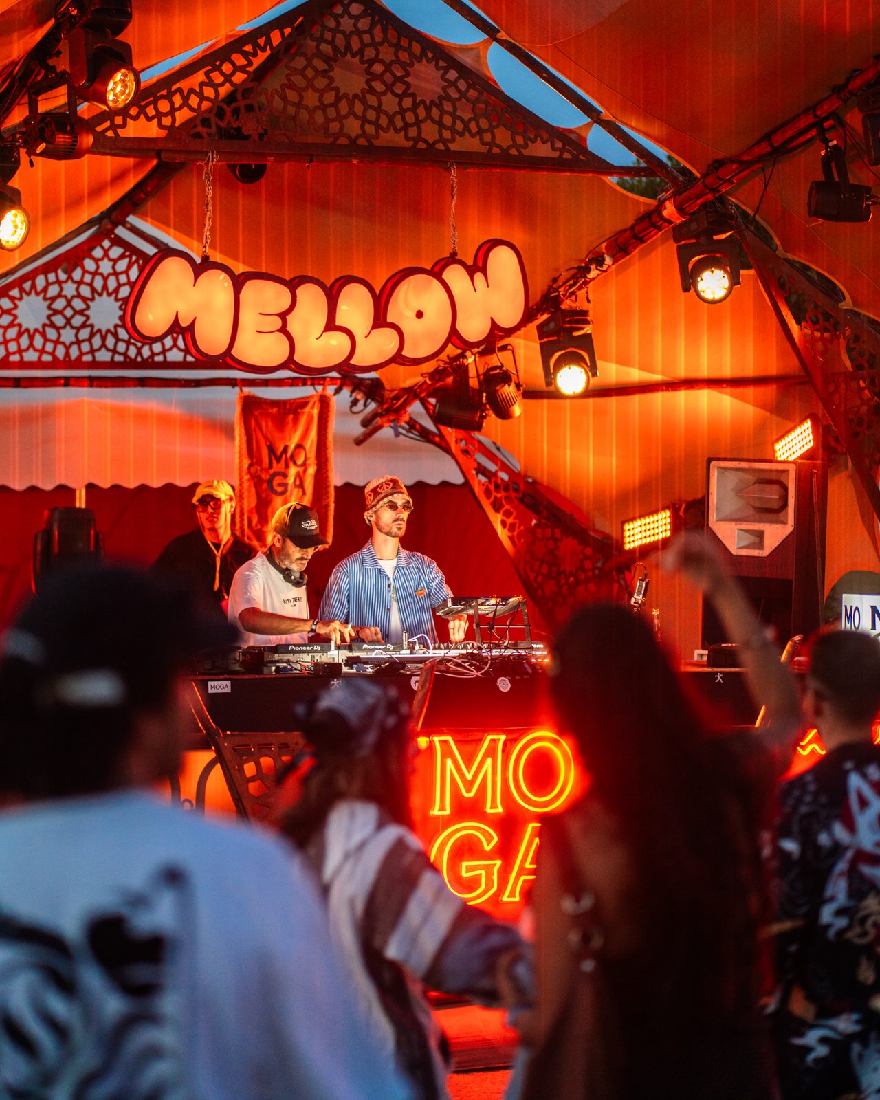 DJ on stage at MOGA Festival 2026, Essaouira — concert photography by itssmadd